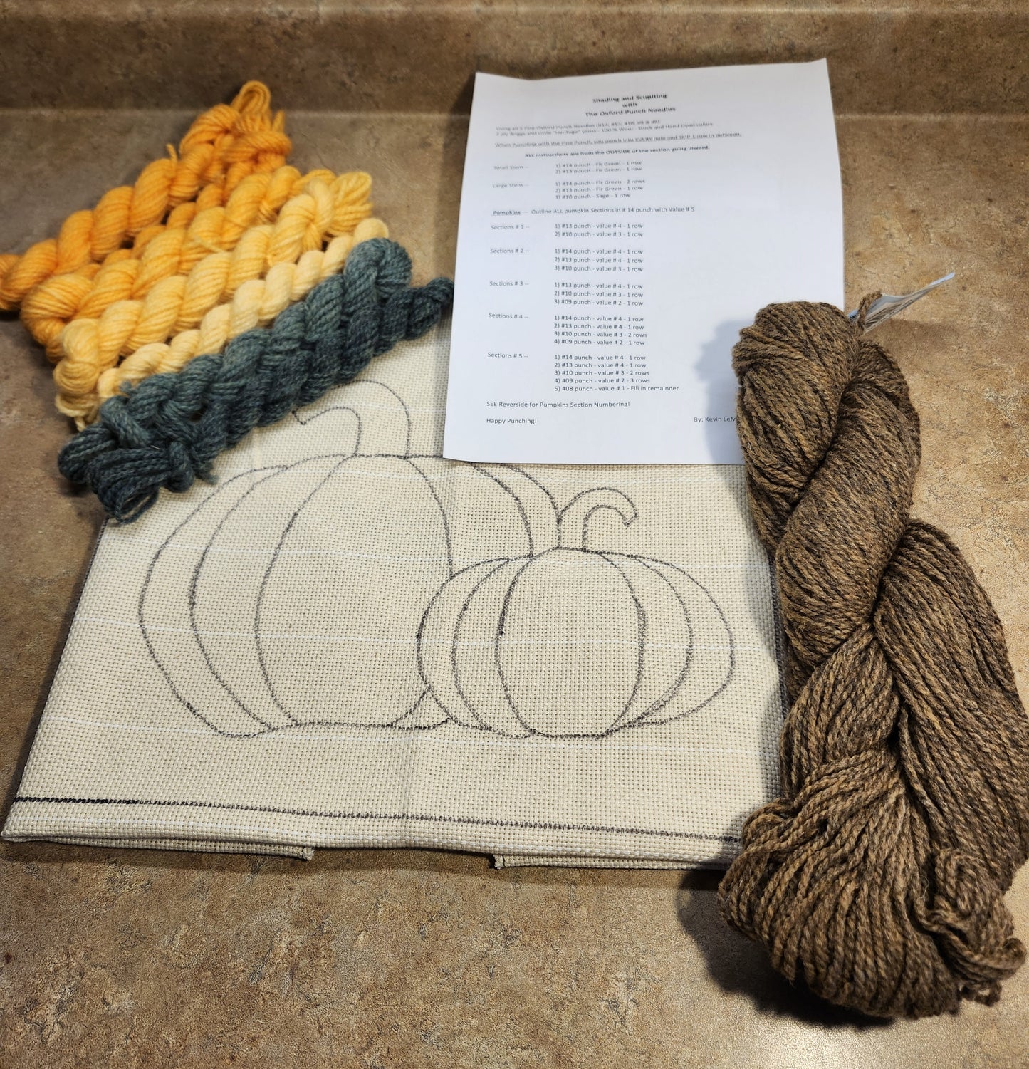 Pumpkin Sculpted & Shaded KIT