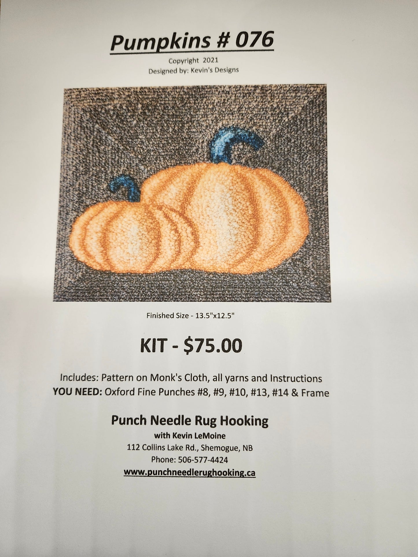 Pumpkin Sculpted & Shaded KIT