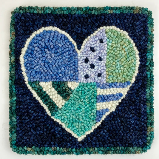 Blue Patchwork Heart Kit by The Oxford Company