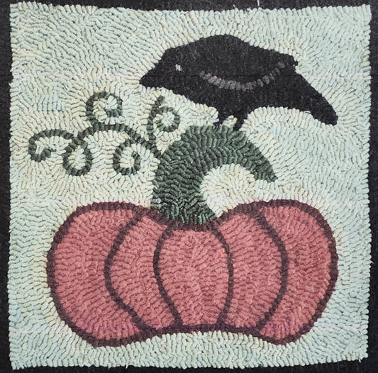 Crow on Pumpkin