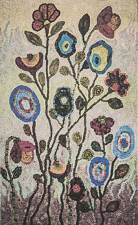 Flowers with Watercolor Background