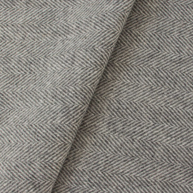 Grey & Natural Herringbone