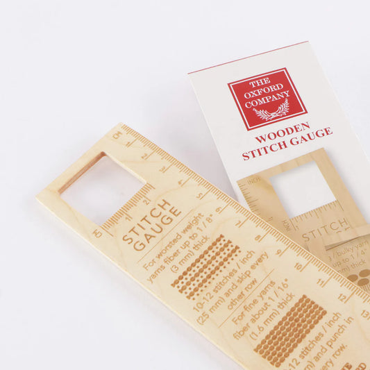 Oxford Stitch Gauge - Wooden