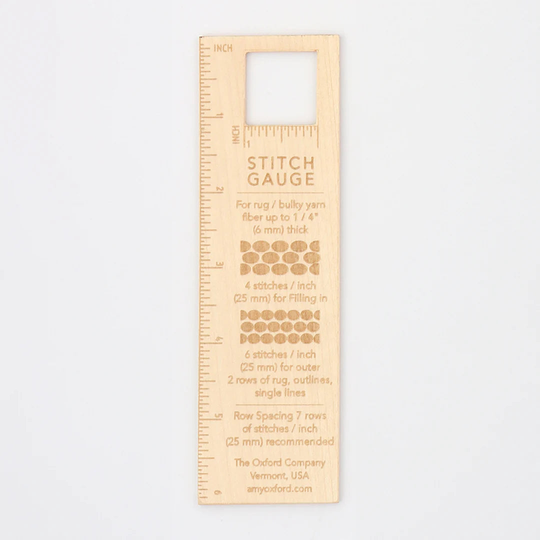 Oxford Stitch Gauge - Wooden