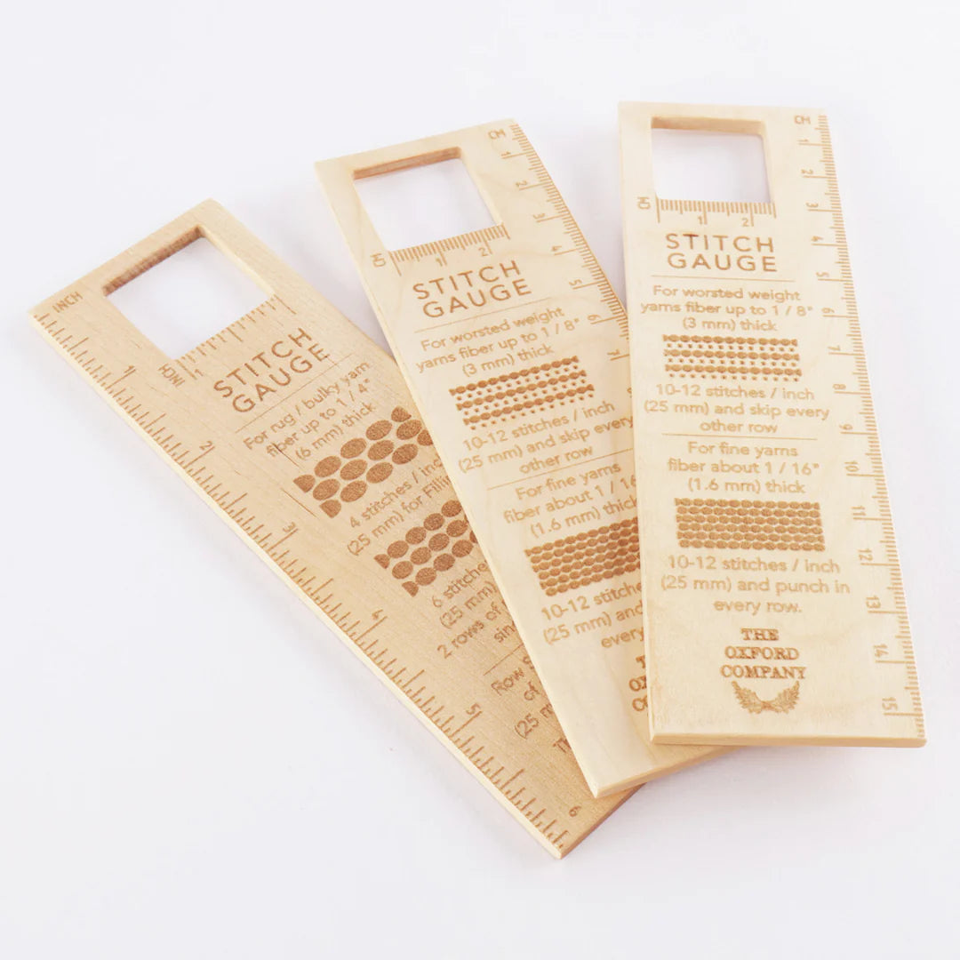Oxford Stitch Gauge - Wooden