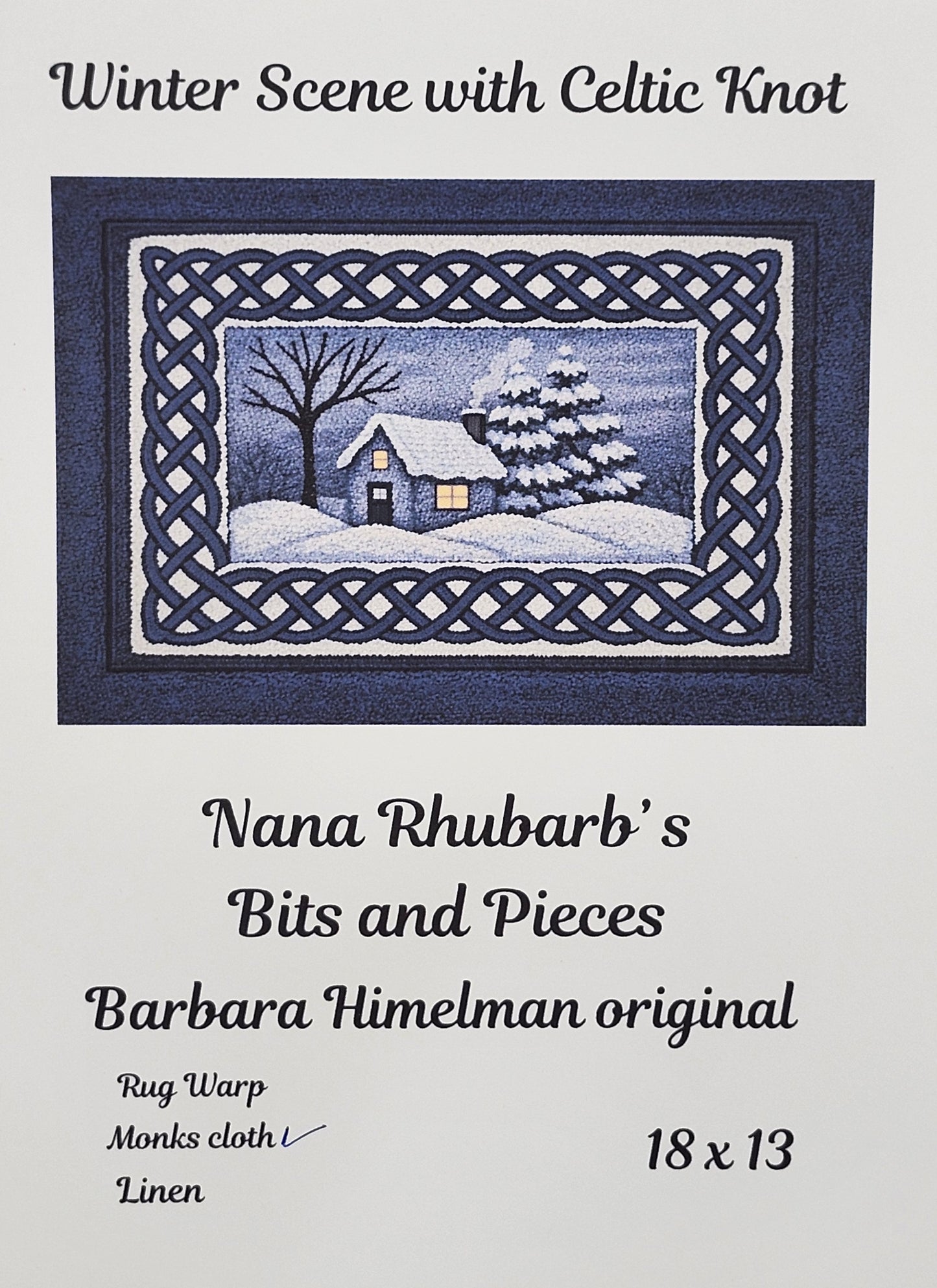 Winter Scene with Celtic Knot
