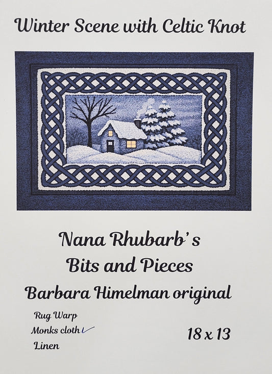 Winter Scene with Celtic Knot