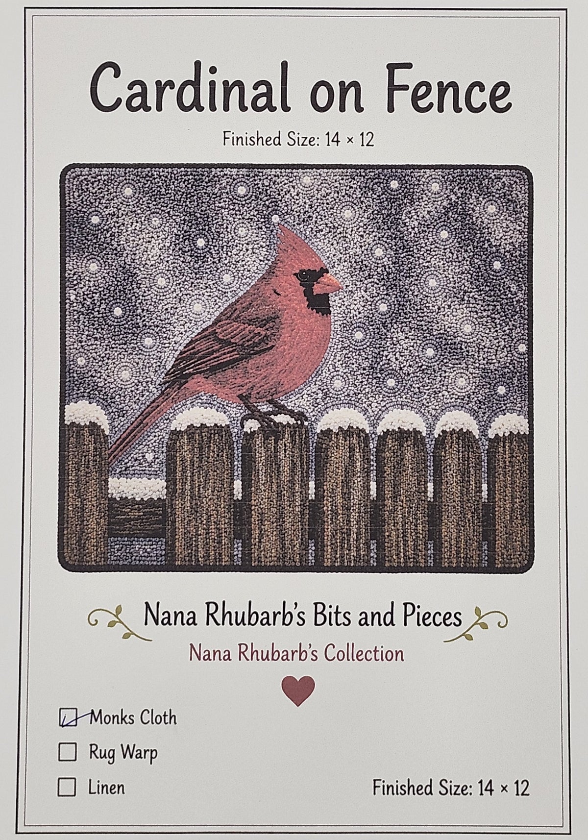 Cardinal on Fence
