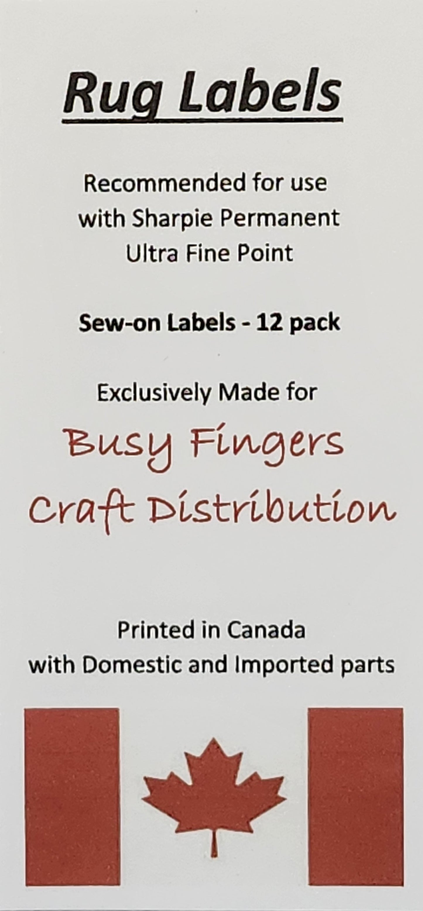 Rug/Mat Labels