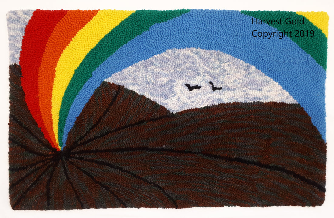 Harvest Gold Punch Needle Rug Hooking